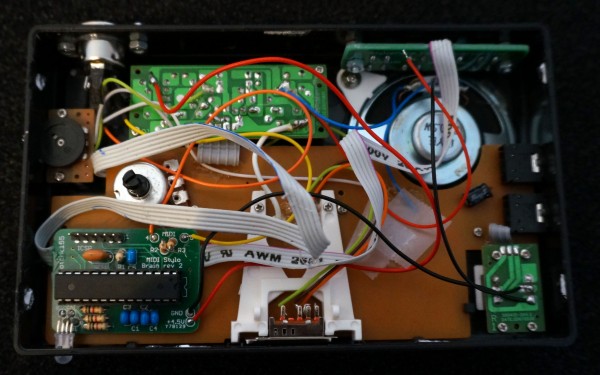 Stylophone with MIDI add-on