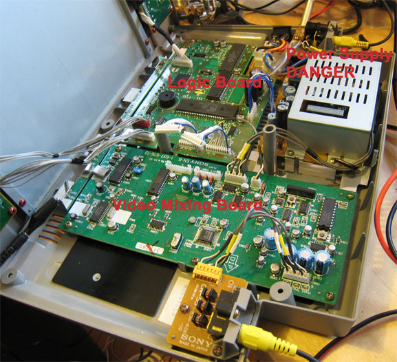 xv-t33f-components Main boards on Sony XV-T33F